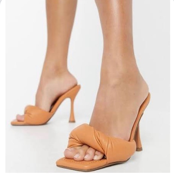 ASOS Shoes - ASOS DESIGN Niki padded twist high heeled mules